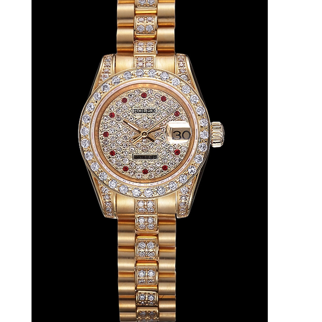 Aaa replica Dial 622023 Diamond DateJust Swiss Rolex Gold 0804